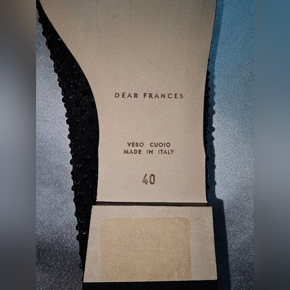Dear Frances Balla Crystal Embellished Mesh Flats Sz EU40/US10 - Picture 6 of 15